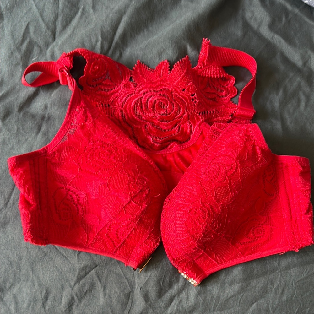 Red Lace Bralette